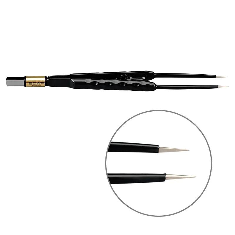 Біполярний пінцет, антипригарний, округла рукоятка, прямий, 180 мм, 0.3 мм. BOWA-electronic GmbH & Co. KG